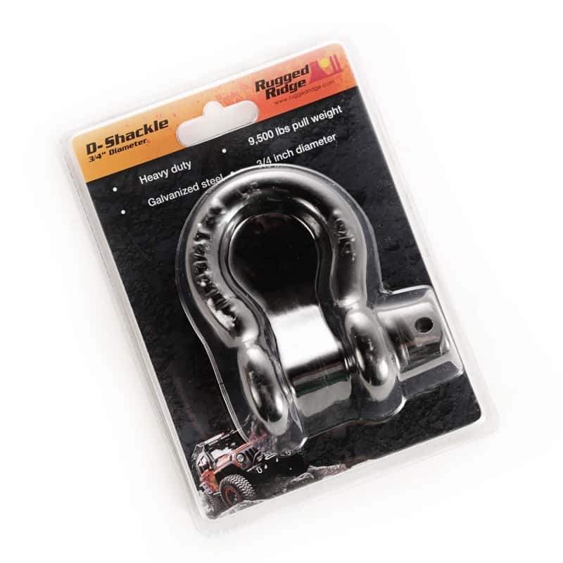 Rugged Ridge — Rugged Ridge Black 9500lb 3/4in D-Ring
OFFROAD_RECOVERY - view 4