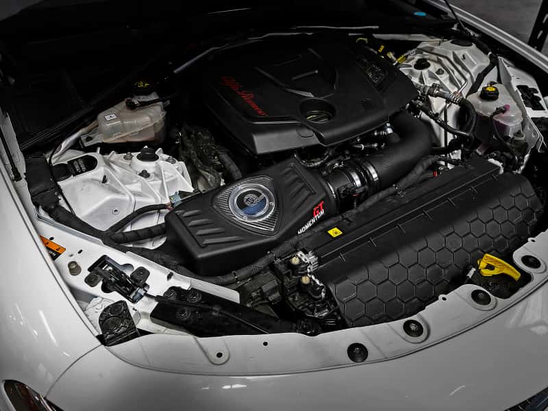 aFe — aFe Momentum GT Pro 5R Cold Air Intake System 2017 Alfa Romeo Giulia I4 2.0L (t)
Momentum GT Intake - view 9