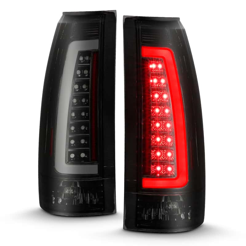 ANZO — ANZO 1999-2000 Cadillac Escalade LED Taillights Black Housing Smoke Lens Pair - view 8