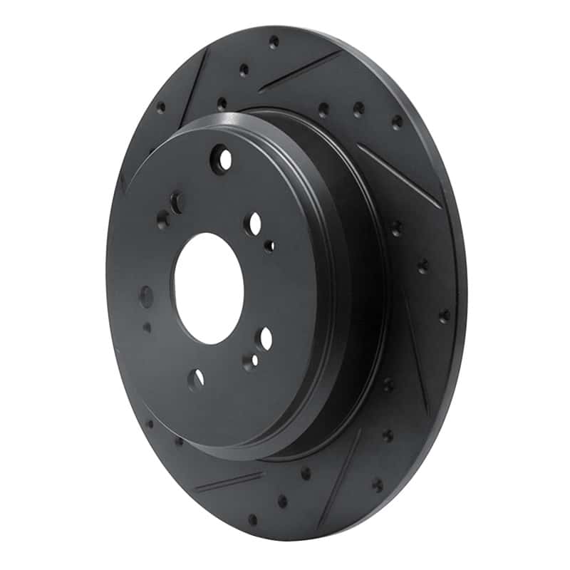 R1 Concepts — R1 07-17 Acura ZDX Rear Left Drilled & Slotted Black Brake Rotor
R1 Brake Rotor Drill - view 2