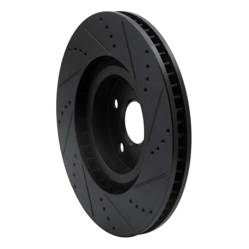 R1 Concepts — R1 93-98 Toyota Supra Left Front Drilled & Slotted Black Brake Rotor
R1 Brake Rotor Drill - view 4