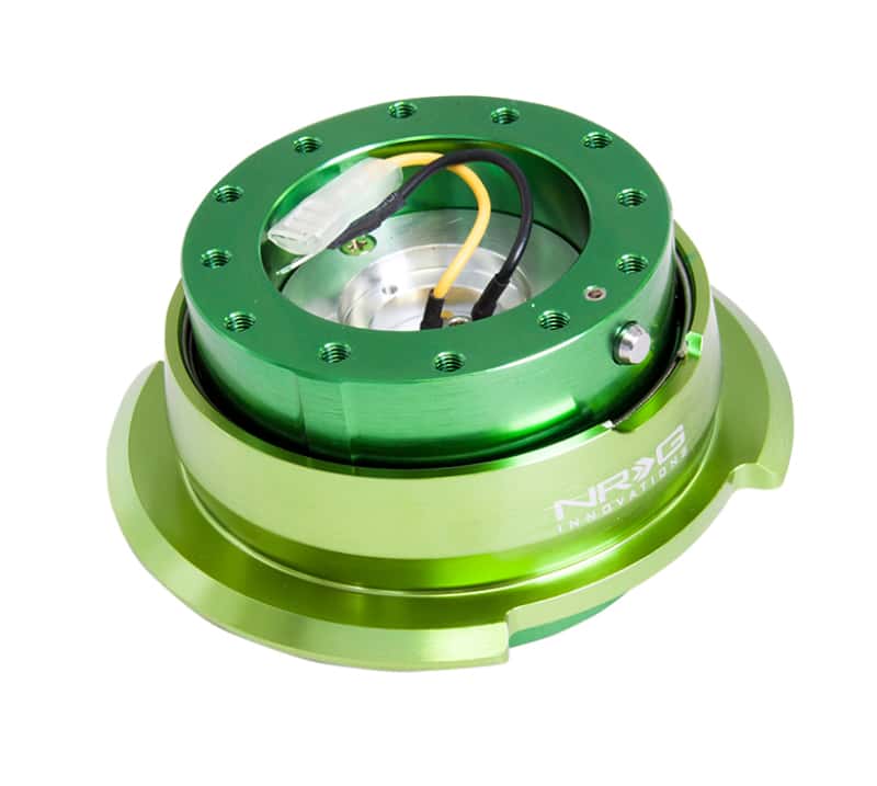 NRG — NRG Quick Release Kit Gen 2.8 - Green Body / Titanium Chrome Ring - view 1