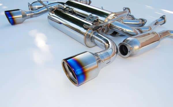 Invidia — Invidia 02-08 Nissan 350z Gemini Rolled Titanium Tip Cat-back Exhaust - view 1