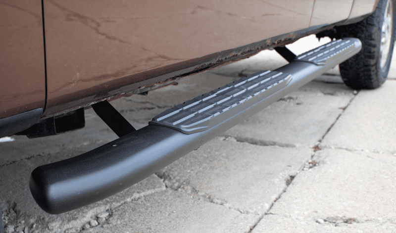 Fishbone Offroad — Fishbone Offroad 09-14 Ford F150 Extended Super Cab Oval Side Steps - Black Textured - view 6