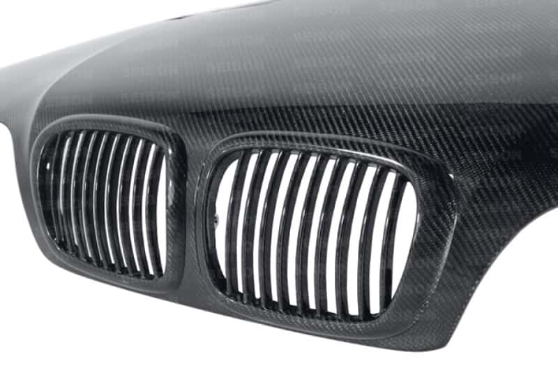 Seibon — Seibon 97-03 BMW 5 Series 4Dr (E39) GTR-Style Carbon Fiber Hood - view 5