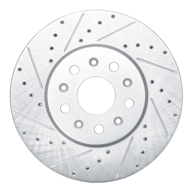 R1 Concepts — R1 14-20 Cadillac CT6 Front Left Drilled & Slotted Silver Brake Rotor
R1 Brake Rotor Drill - view 1