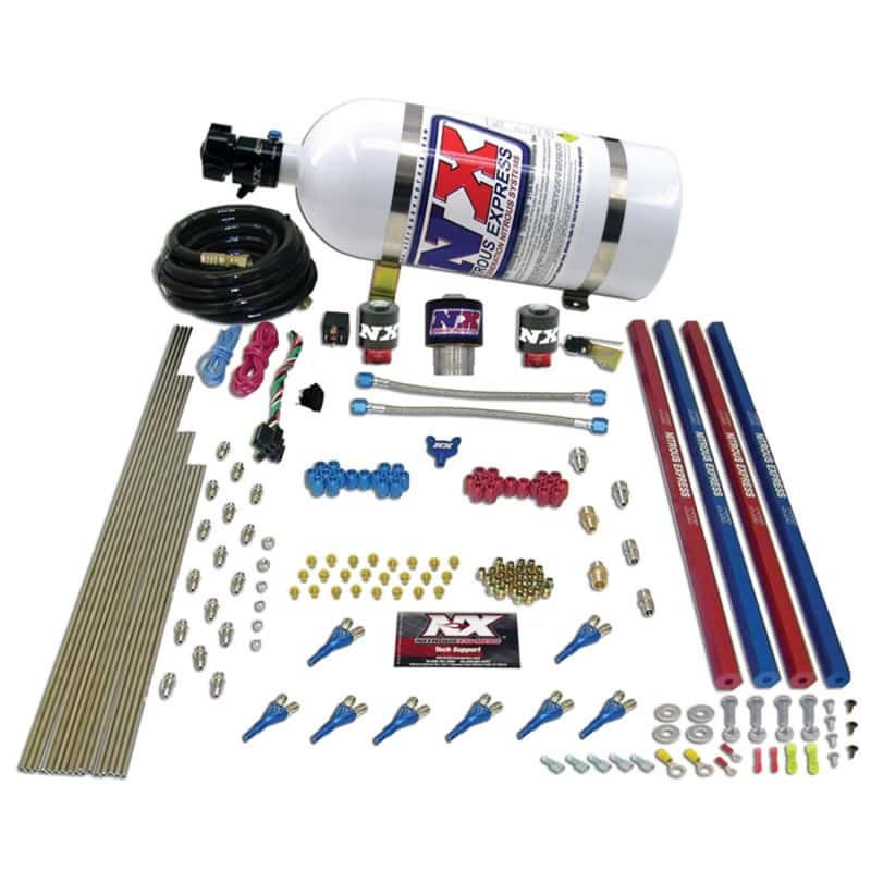 Nitrous Express — Nitrous Express Pro-Shk/Gas Nitrous Kit (200-600HP) w/Rails and Composite Bottle
Injection System Kit
N2OSys - view 1