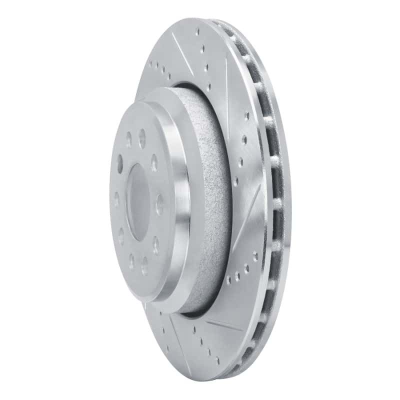 R1 Concepts — R1 14-16 Maserati Ghibli Rear Right Drilled & Slotted Silver Brake Rotor
R1 Brake Rotor Drill - view 2
