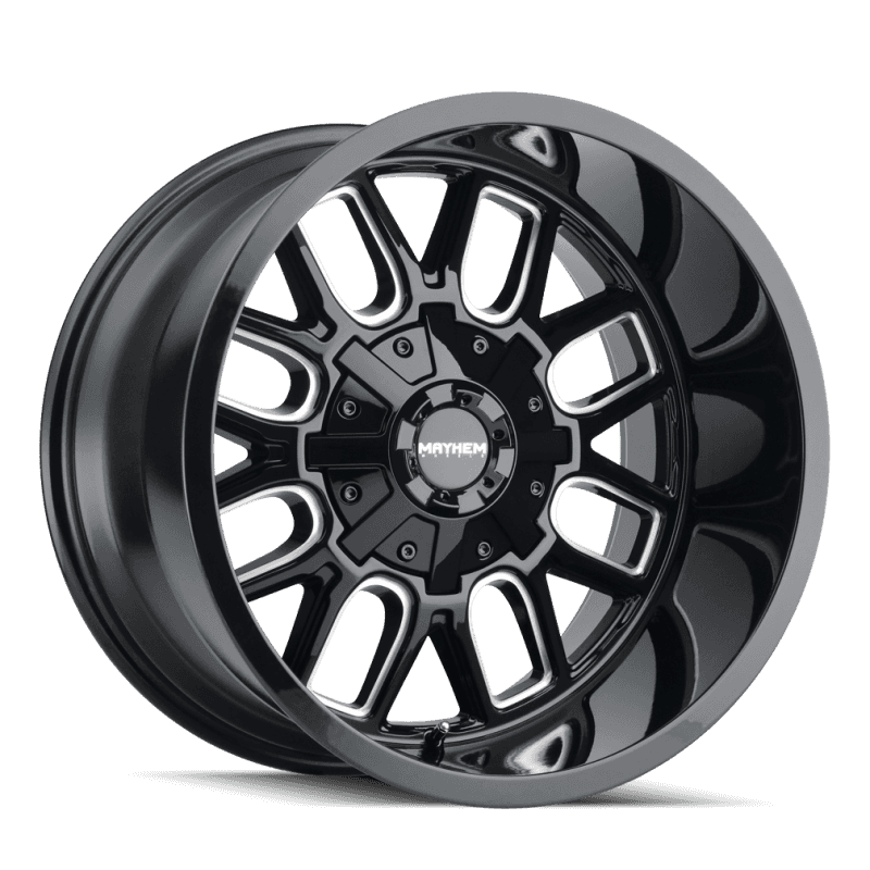 Mayhem — Mayhem 8107 Cogent 20x10 / 6x135 BP / -19mm Offset / 106mm Hub Black w/ Milled Spokes Wheel
MAYHEM 8107 - view 1