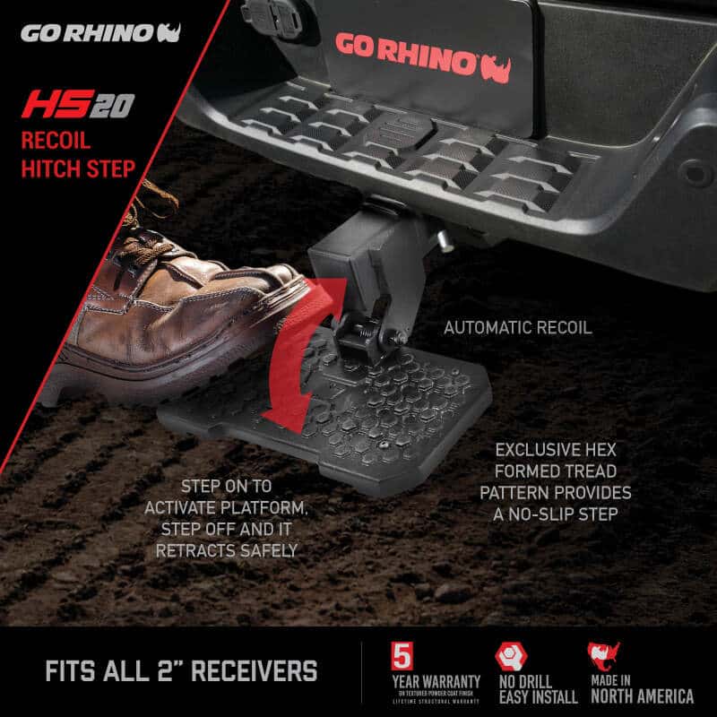 Go Rhino — Go Rhino HS-20 Hitch Bumper Step
HS-20 Hitch Bump - view 5