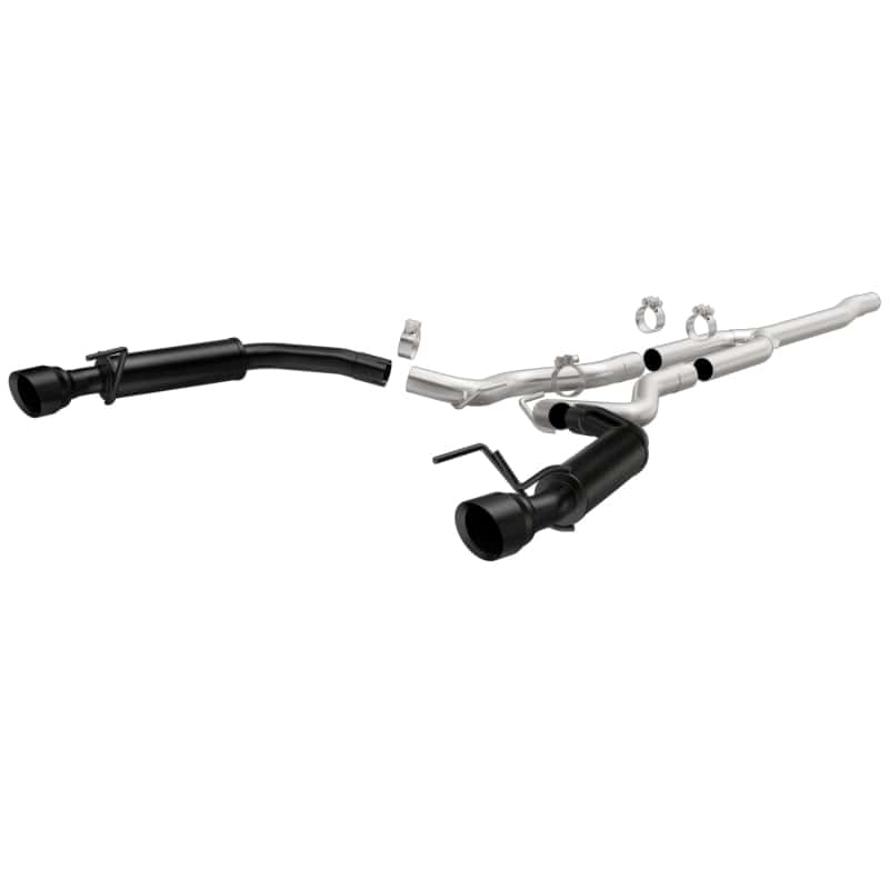 Magnaflow — MagnaFlow Cat-Back 15-16 Ford Mustang 2.3L L4 Competition SS 3in Dual Split Rear 4.5in Black Tips
Cat-Back - view 1