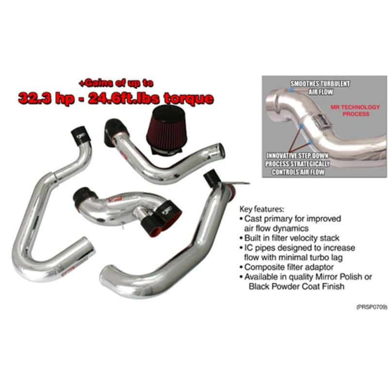 Injen — Injen 03-06 Evo 8/9/MR Cast Aluminum Intake System w/ Full Intercooler Piping Black Short Ram Intake
Short Ram Intake
Air Intake Kit - view 1