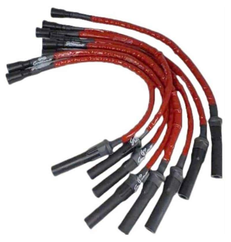 Granatelli Motor Sports — Granatelli 10-14 Ford 6.2L (Incl. Raptor) Ignition Wire Set w/Inserts/Red Hi-Temp Silicone Jacket - view 1