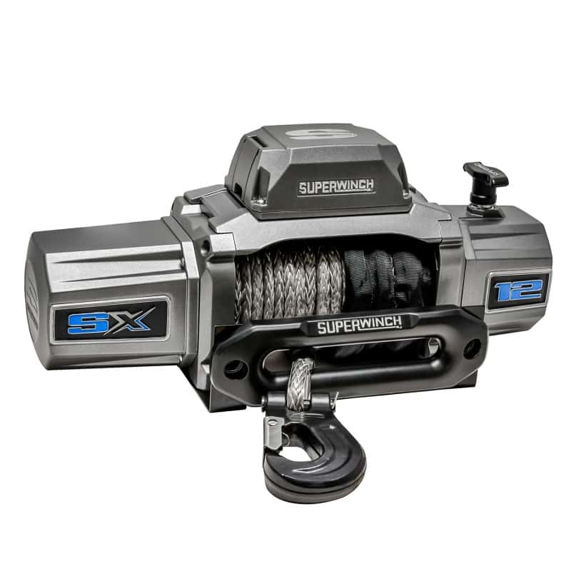 Superwinch — Superwinch 12000 LBS 12V DC 3/8in x 80ft Synthetic Rope SX 12000SR Winch - Graphite
Winch - view 3