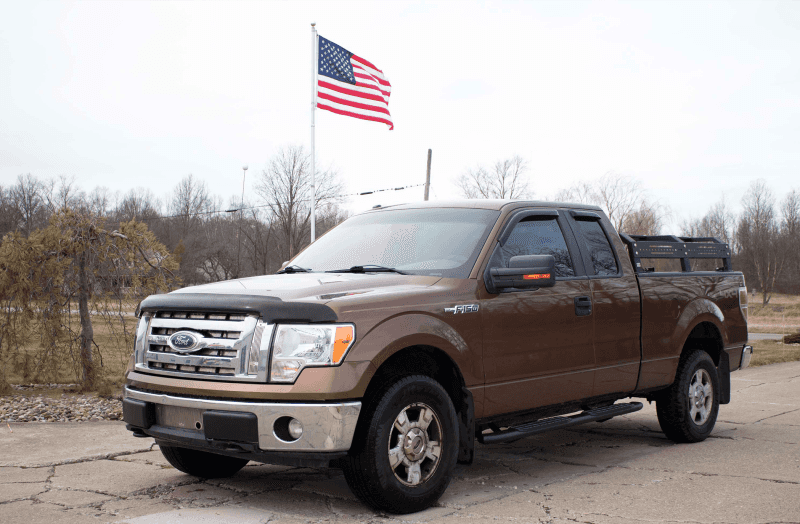 Fishbone Offroad — Fishbone Offroad 09-14 Ford F150 Extended Super Cab Oval Side Steps - Black Textured - view 3