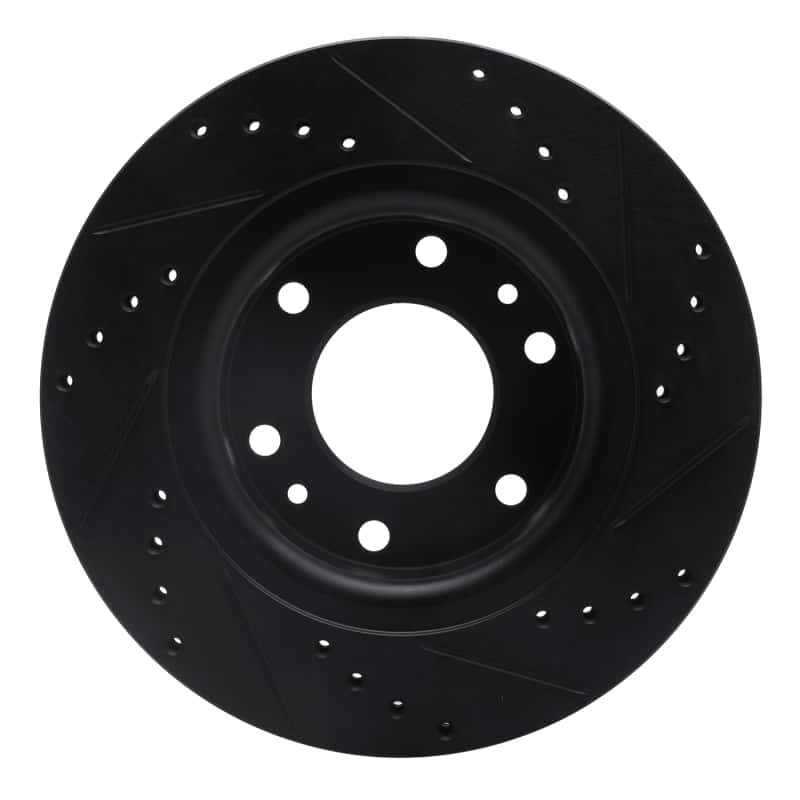 R1 Concepts — R1 06-09 Buick Rainier Front Left Drilled & Slotted Black Brake Rotor
R1 Brake Rotor Drill - view 5