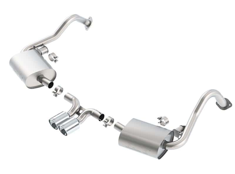 Borla — Borla 14-15 Porsche Cayman/Boxster (981) RWD 2Dr Dual Center Rear Exit Catback 4in Tip Exhaust Sys
Cat-Back System
ExhstSysKt - view 2