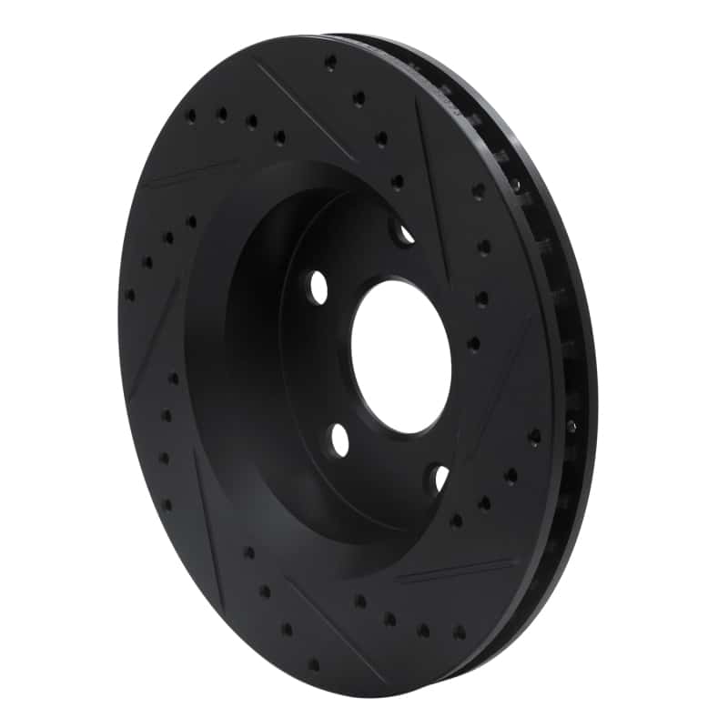 R1 Concepts — R1 07-18 Jeep Wrangler Front Left Drilled & Slotted Black Brake Rotor
R1 Brake Rotor Drill - view 4