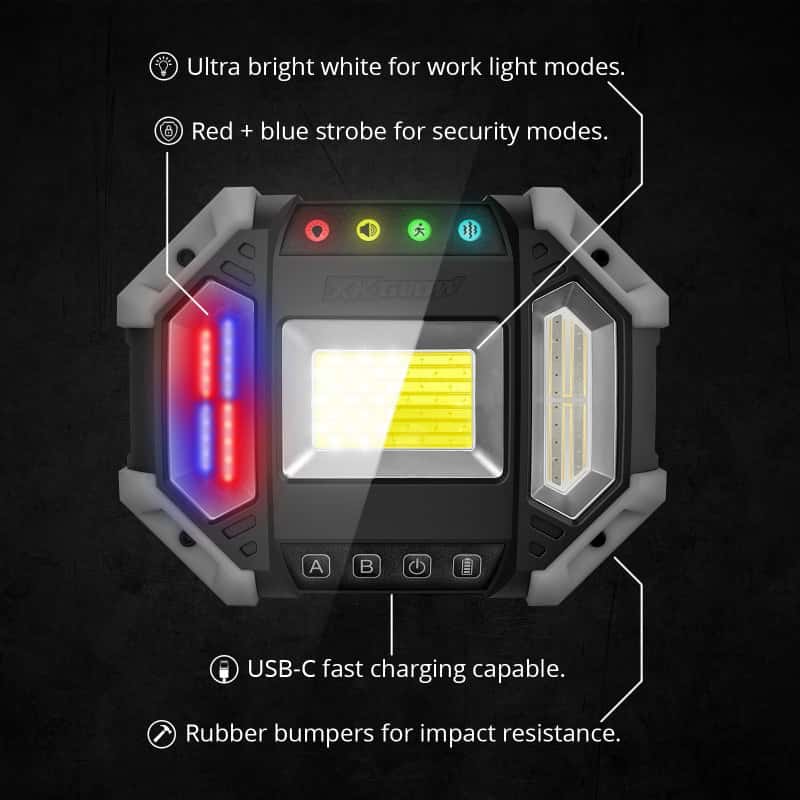 XKGLOW — XK Glow XKdefender 7 Mode Work & Security Light w/ Remote - view 2