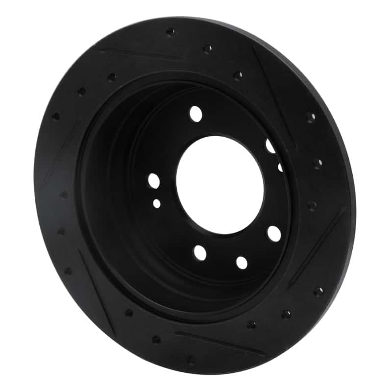 R1 Concepts — R1 09-16 Hyundai Tucson Rear Left Drilled & Slotted Black Brake Rotor
R1 Brake Rotor Drill - view 4