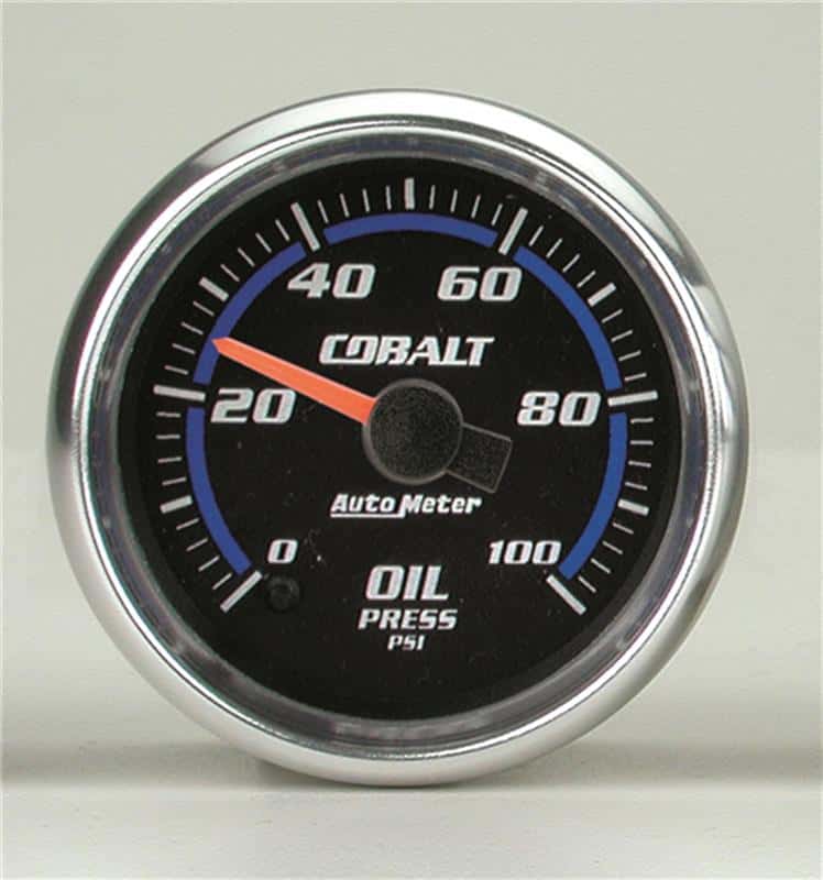 AutoMeter — Autometer Cobalt Oil Pressure Gauge 2 5/8in 100PSI Stepper Motor w/ Peak and Warn
GA 2.6" OILP STPR CB - view 2
