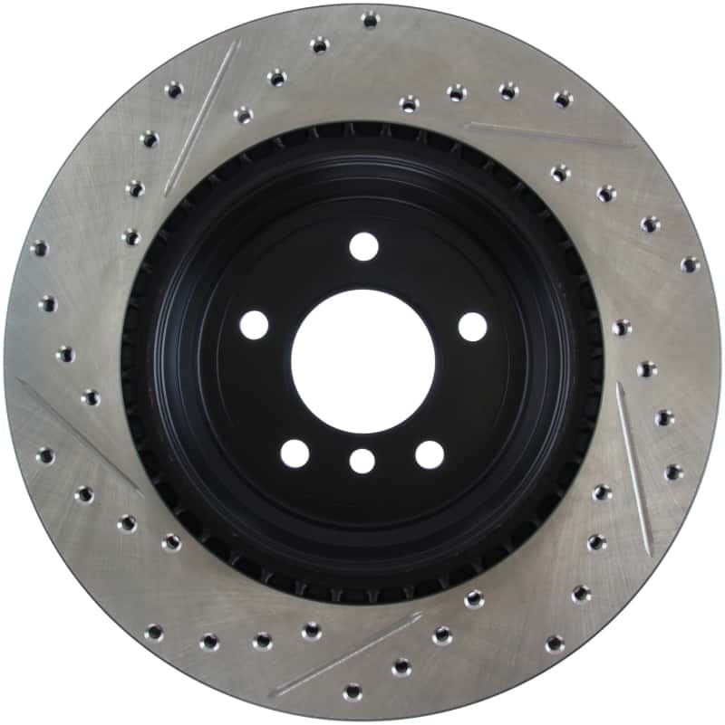Stoptech — StopTech 06 BMW 330 / 07-09 BMW 335 Slotted & Drilled Left Rear Rotor
Disc Brake Rotor
Slot/Drill Rotor - view 5