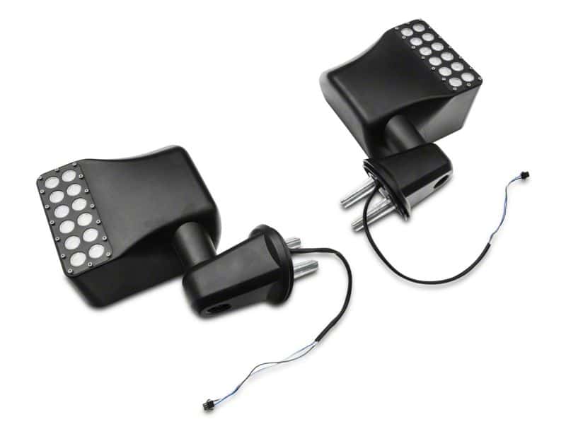 Raxiom — Raxiom 07-18 Jeep Wrangler JK Off-Road LED Manual Mirrors w/ Turn Signals
Mirrors - view 7