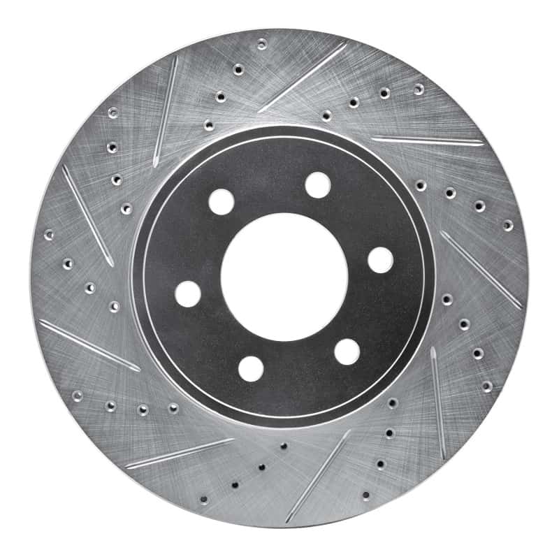 R1 Concepts — R1 03-03 Dodge Durango Front Left Drilled & Slotted Silver Brake Rotor
R1 Brake Rotor Drill - view 1