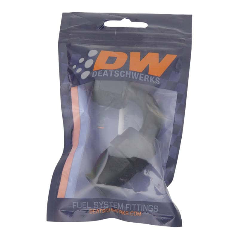 DeatschWerks — DeatschWerks 8 AN Female Flare Swivel 120-Degree Hose End PTFE - Anodized Matte Black
Lines & Fittings - view 2
