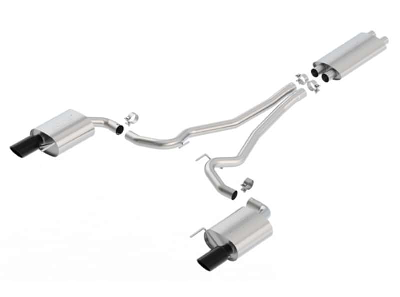 Borla — Borla 15-17 Ford Mustang GT 5.0L AT/MT Cat-Back Exhaust
Cat-Back System - view 4