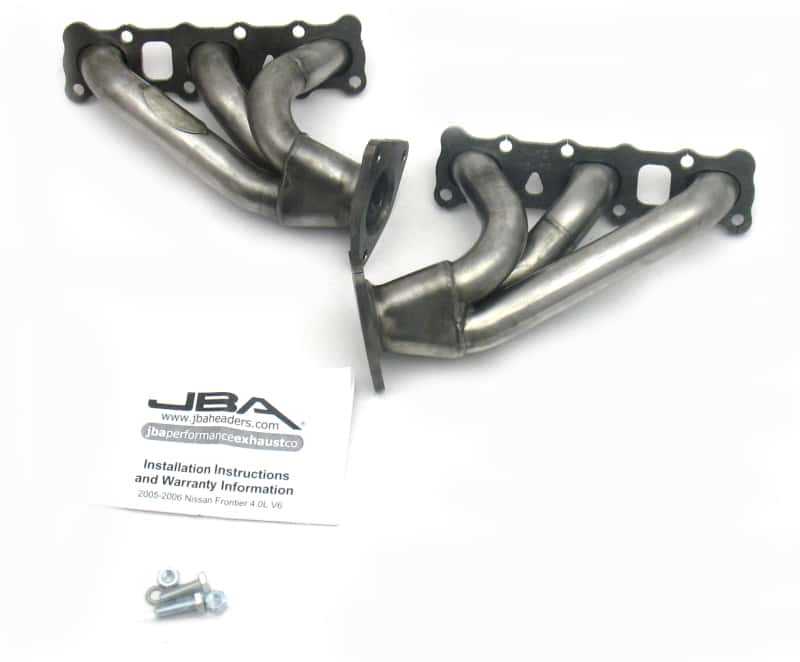 JBA — JBA 04-15 Nissan 4.0L V6 1-5/8in Primary Raw 409SS Cat4Ward Header
Exhaust Header - view 1