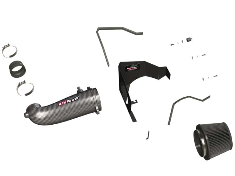 aFe — aFe POWER Magnum FORCE Carbon Fiber Stage 2 Track Series Pro Dry S CAIS - 11-18 Dodge Challenger V8
Track Series Intake - view 5