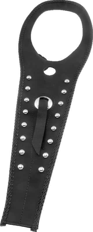 Mustang Motorcycle — Mustang 98-11 Yamaha V-Star 650 Custom, Classic Tank Bib w/Studs - Black - view 2