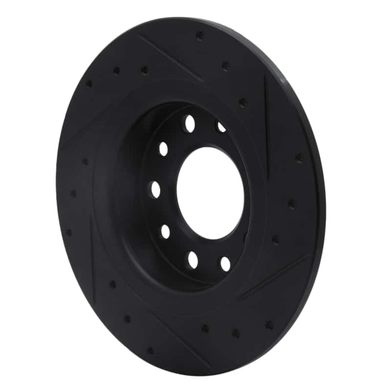 R1 Concepts — R1 13-16 Dodge Dart Rear Left Drilled & Slotted Black Brake Rotor
R1 Brake Rotor Drill - view 4