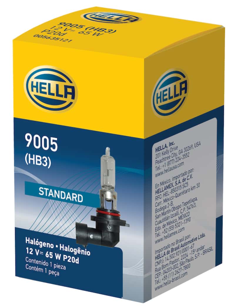Hella — Hella Bulb 9005/HB3 12V 65W P20d T4
9005 Halogen Bulb - view 5