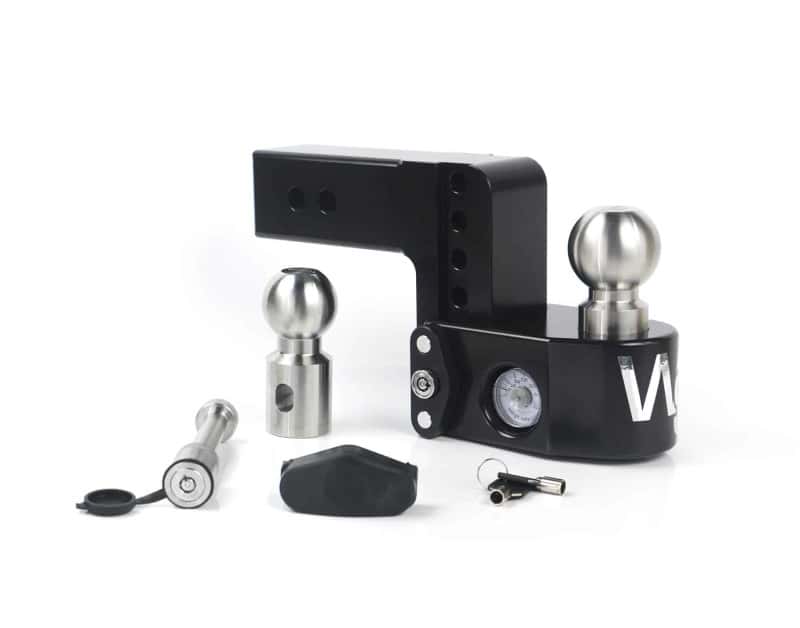 Weigh Safe — Weigh Safe 4in Drop Hitch w/Built-in Scale & 2.5in Shank (8K/18.5K GTWR) w/WS05 - Black Cerakote - view 1