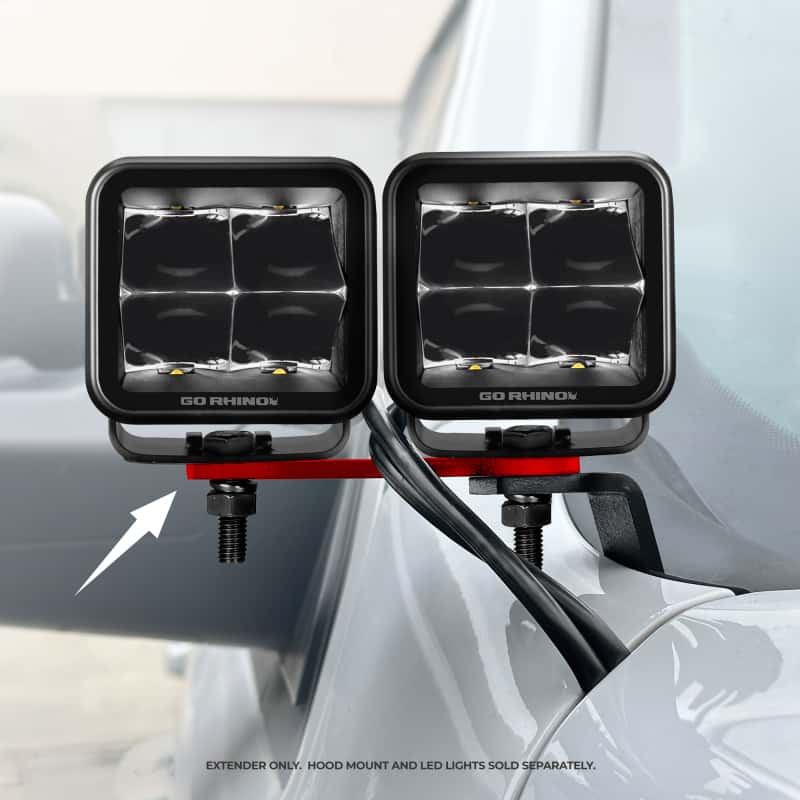 Go Rhino — Go Rhino Universal XE Hood Hinge Cube Light Mount
Dogbone Bracket - view 4