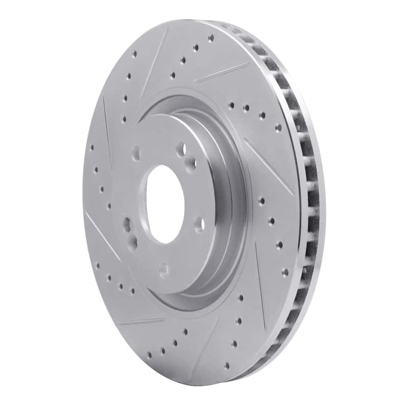 R1 Concepts — R1 11-25 Hyundai TUCSON Front Left Drilled & Slotted Silver Brake Rotor
R1 Brake Rotor Drill - view 2