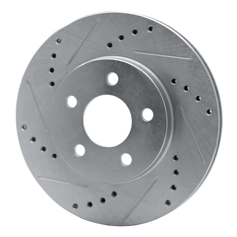 R1 Concepts — R1 95-99 Dodge Neon (USA/Canada) Front Left Drilled & Slotted Silver Brake Rotor
R1 Brake Rotor Drill - view 2