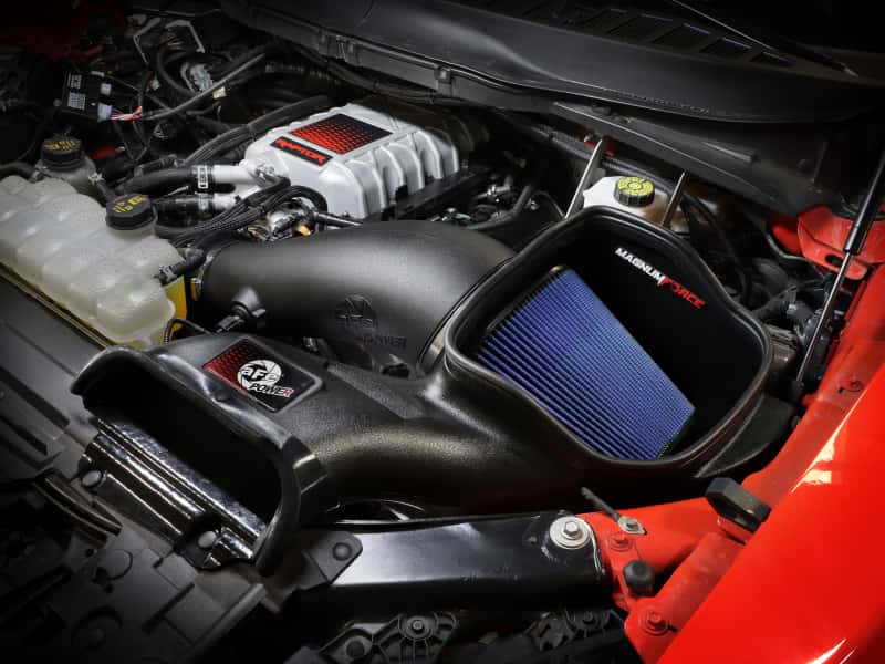 aFe — aFe 23-24 Ford F-150 Raptor R FORCE Stage 2 Cold Air Intake System w/ Pro 5R Filter
Magnum FORCE Intake - view 9