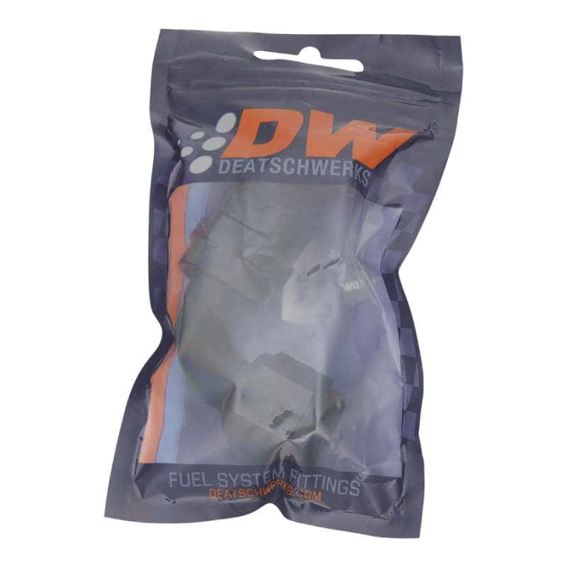 DeatschWerks — DeatschWerks 10AN Female Swivel 90-Degree Hose End PTFE (Incl Olive Insert) - Anodized Matte Black
Lines & Fittings - view 2