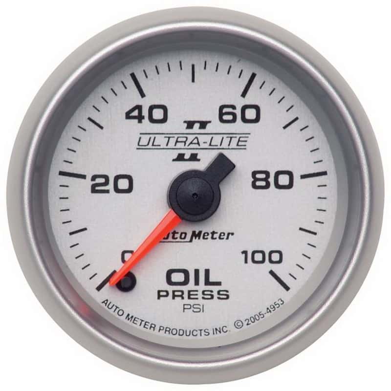 AutoMeter — Autometer Ultra-Lite II 52mm 0-100 psi Full Sweep Electric Oil Pressure Gauge
2-1/16" OIL PRESS, 0 - view 1