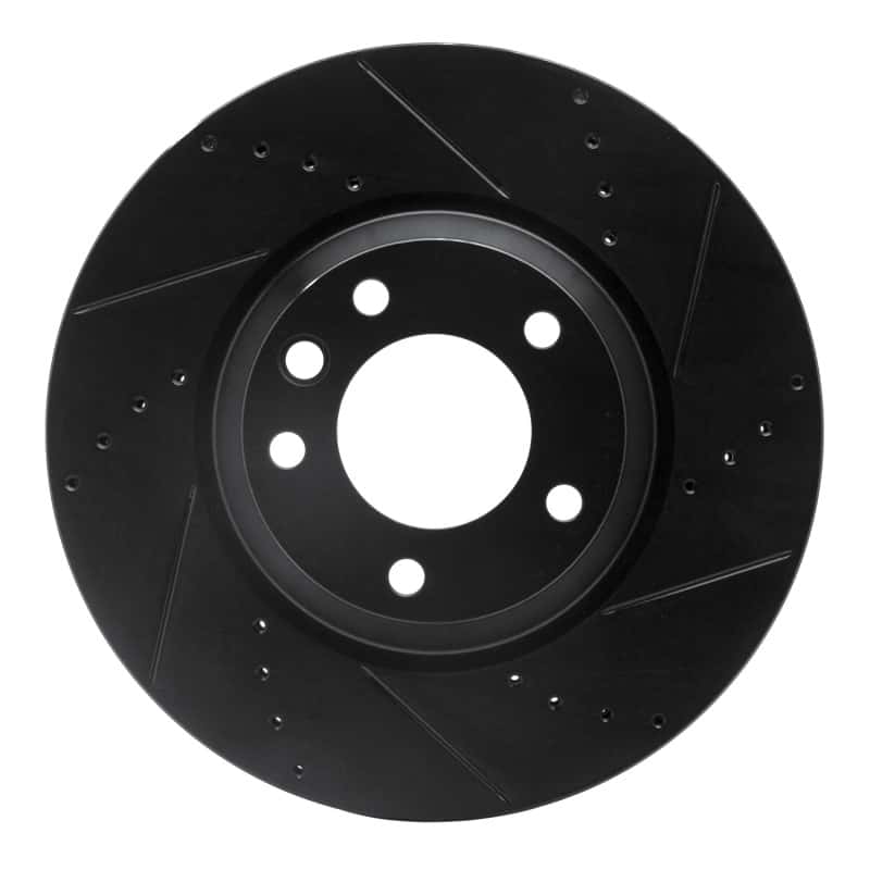R1 Concepts — R1 03-15 Audi Q7 Left Front Drilled & Slotted Black Brake Rotor
R1 Brake Rotor Drill - view 1