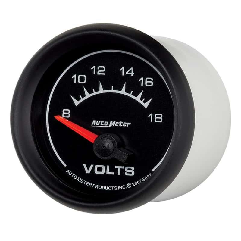 AutoMeter — Autometer Euro-Style 2-1/16in 8-18V Short Sweep Electronic Voltmeter Gauge
2" VOLT 18V ELEC ES - view 5
