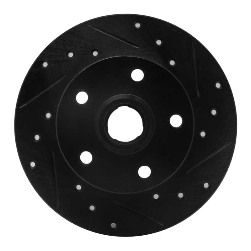 R1 Concepts — R1 92-98 Volkswagen Golf Rear Right Drilled & Slotted Black Brake Rotor
R1 Brake Rotor Drill - view 1