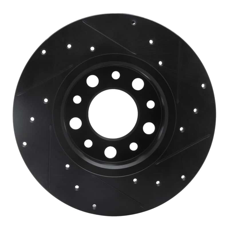 R1 Concepts — R1 15-25 Alfa Romeo Tonale Rear Left Drilled & Slotted Black Brake Rotor
R1 Brake Rotor Drill - view 5