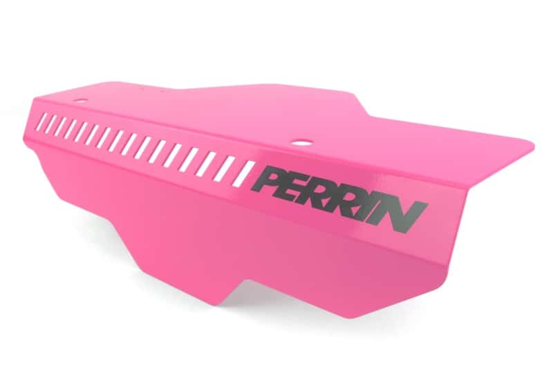 Perrin Performance — PERRIN 02-14 Subaru WRX / 04-21 STI / 08-11 Impreza Pulley Cover - Hyper Pink - view 1