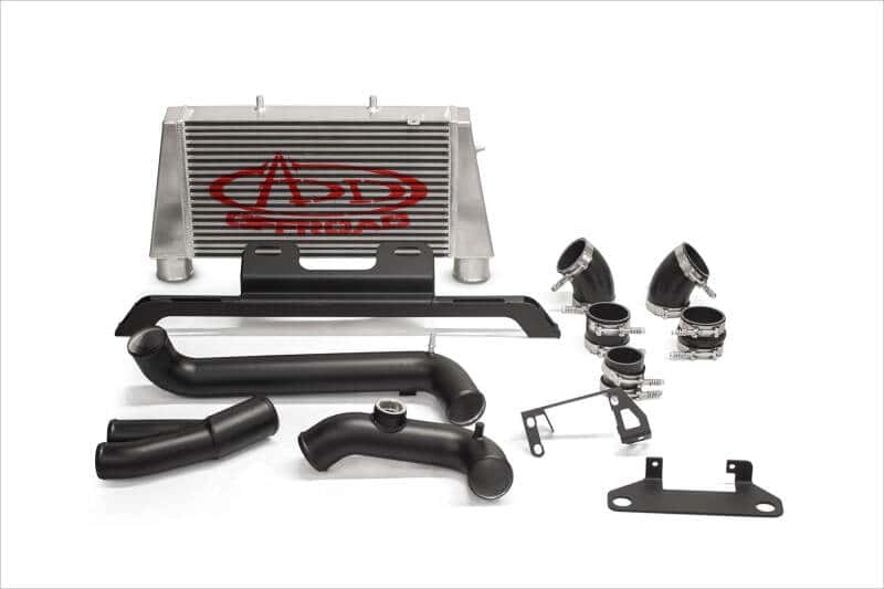 Addictive Desert Designs — Addictive Desert Designs 17-18 Ford F-150 Raptor aFe Intercooler Upgrade Kit
TChrgrIcoolerMount - view 2