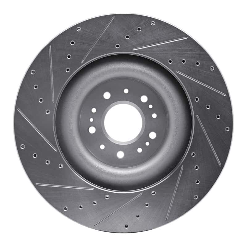 R1 Concepts — R1 17-22 Genesis G90 Front Right Drilled & Slotted Silver Brake Rotor
R1 Brake Rotor Drill - view 5