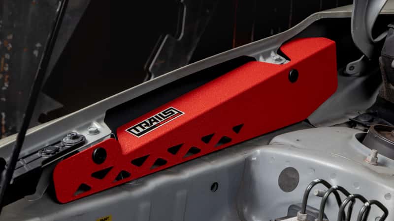 GrimmSpeed — GrimmSpeed 13-17 Subaru Crosstrek TRAILS Fender Shrouds - Red - view 3